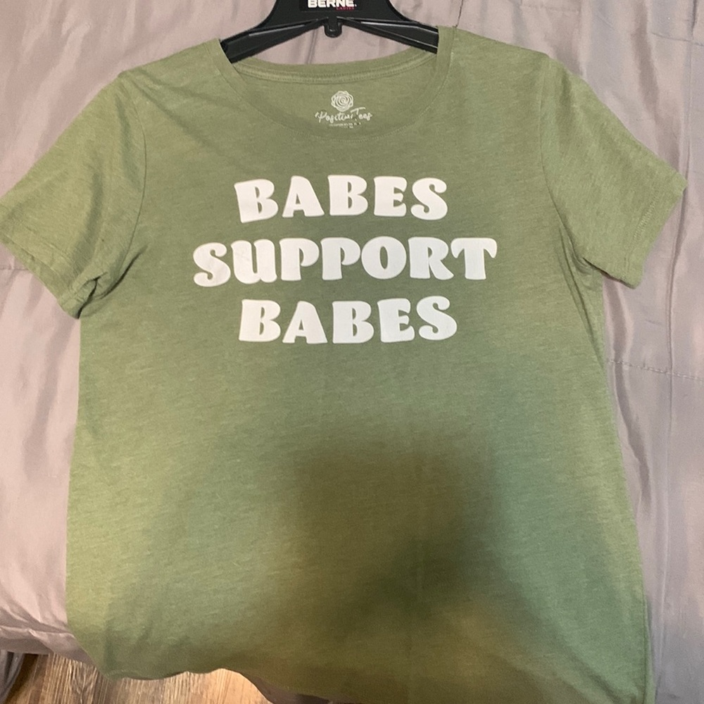 Green small top. Used gently.